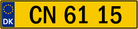 Trailer License Plate